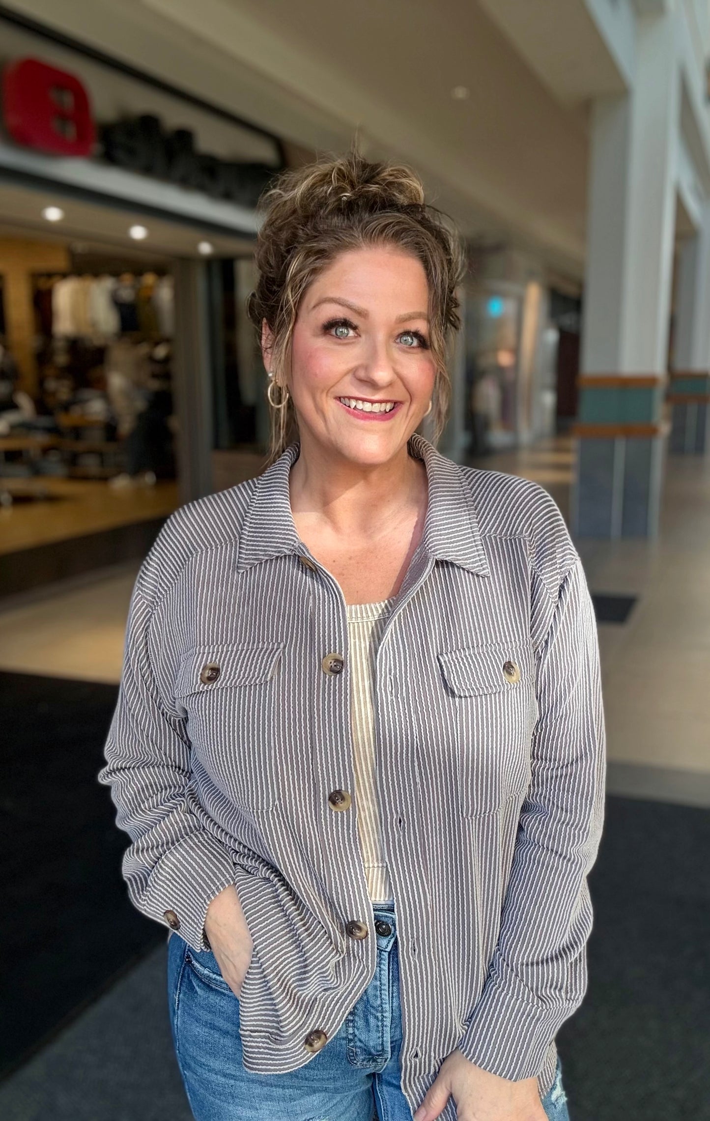 Buttoned Up Babe Knit Top