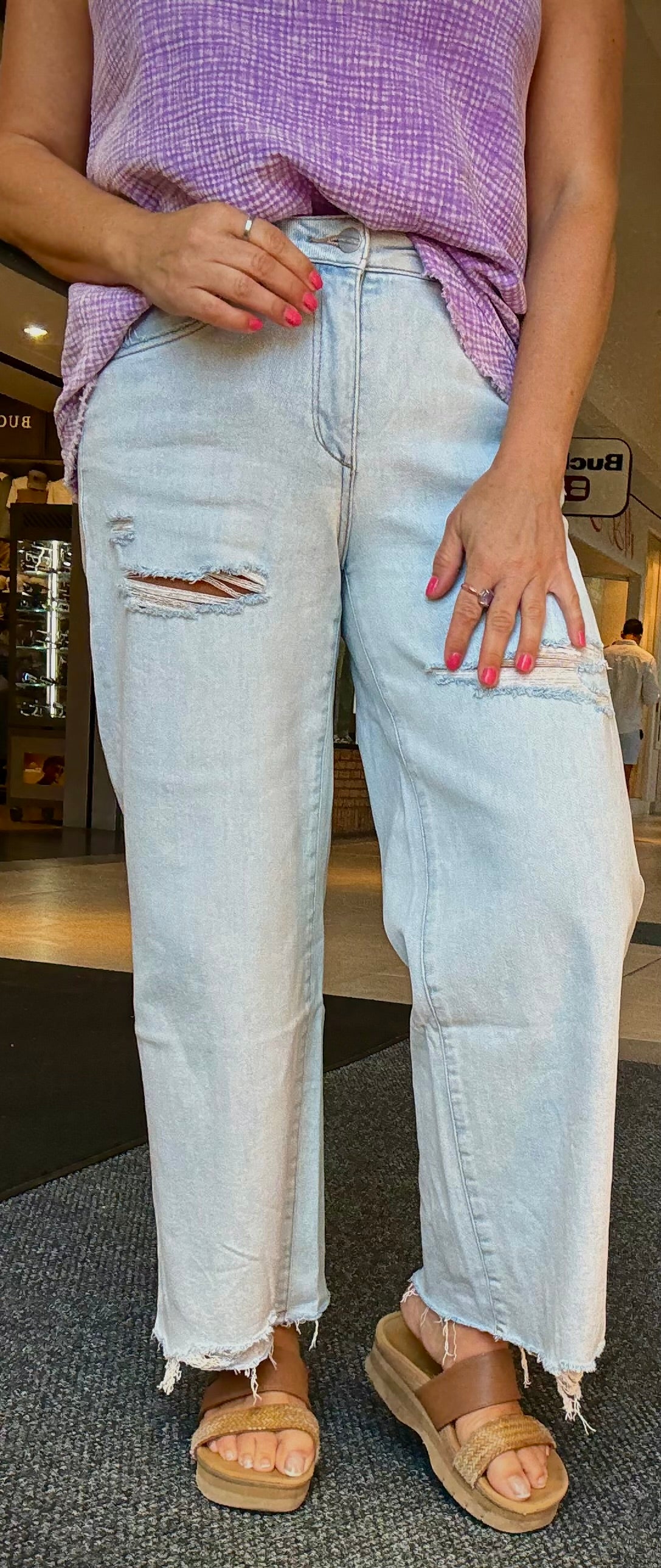 Cloud Wash Denim Jeans