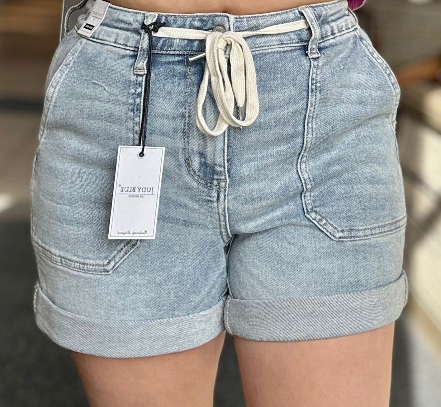 Judy Blue Cuff Jogger Shorts