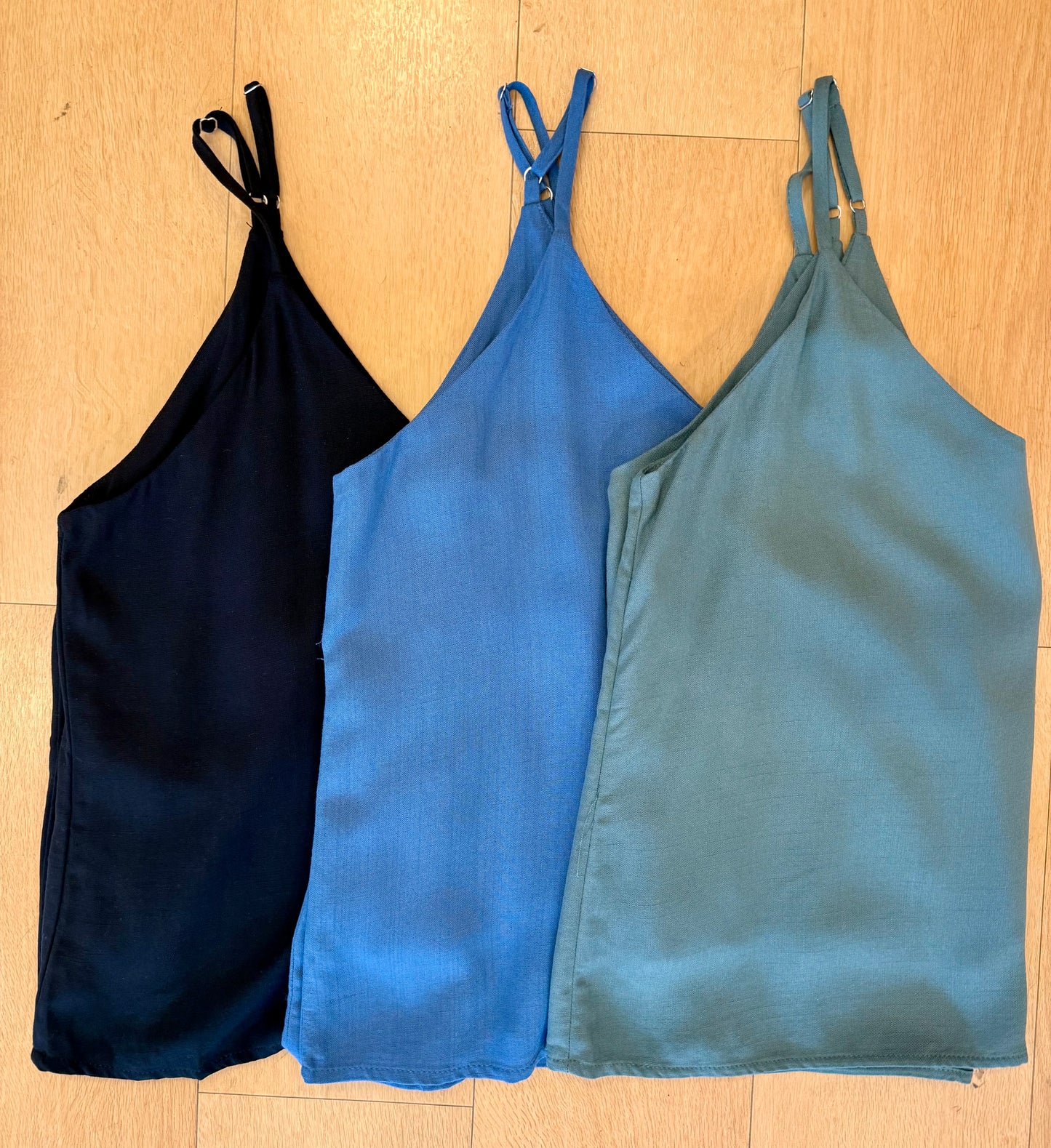 2 Layered Rayon Woven Cropped Cami