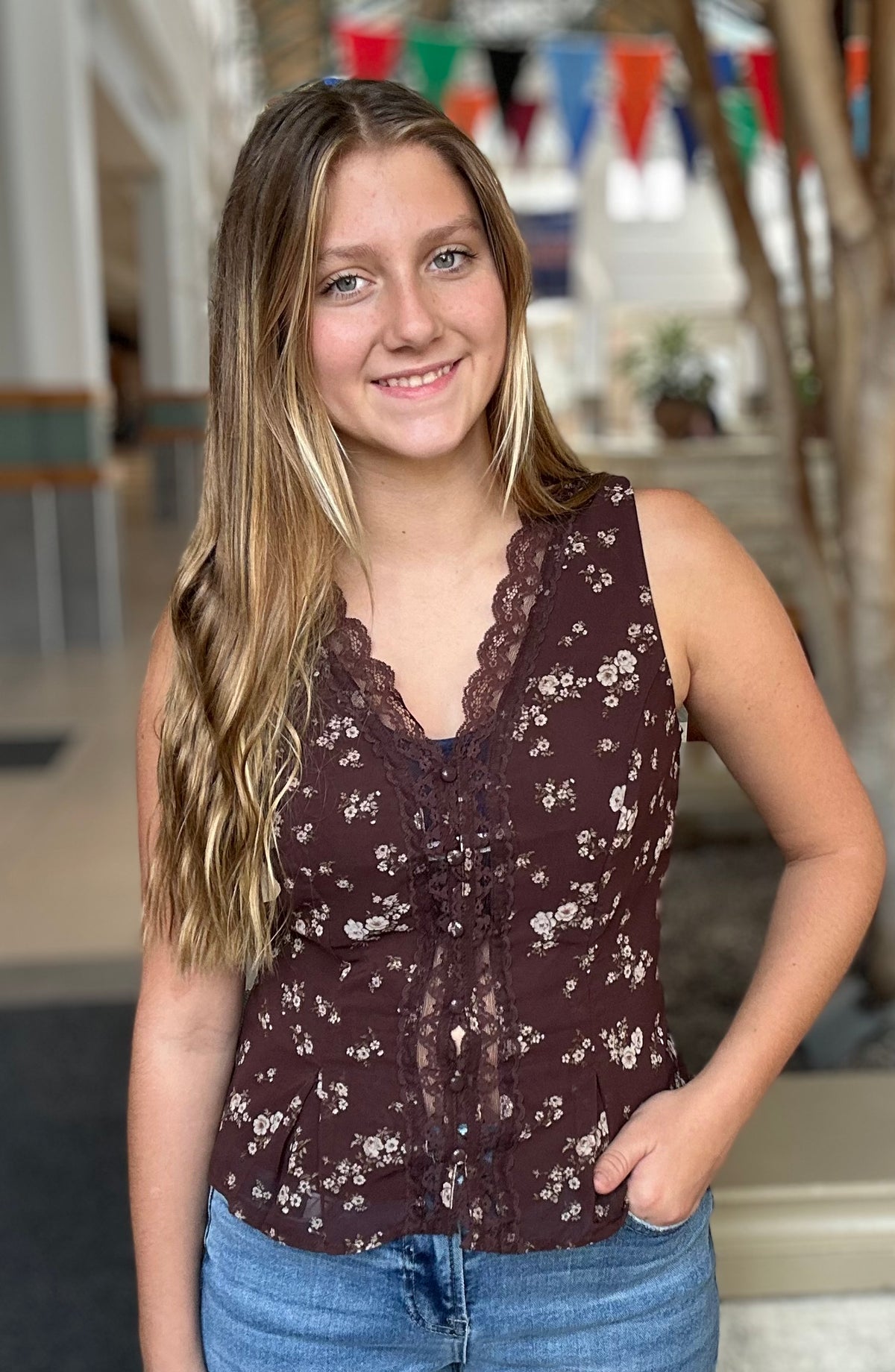 Floral Darling Button Down