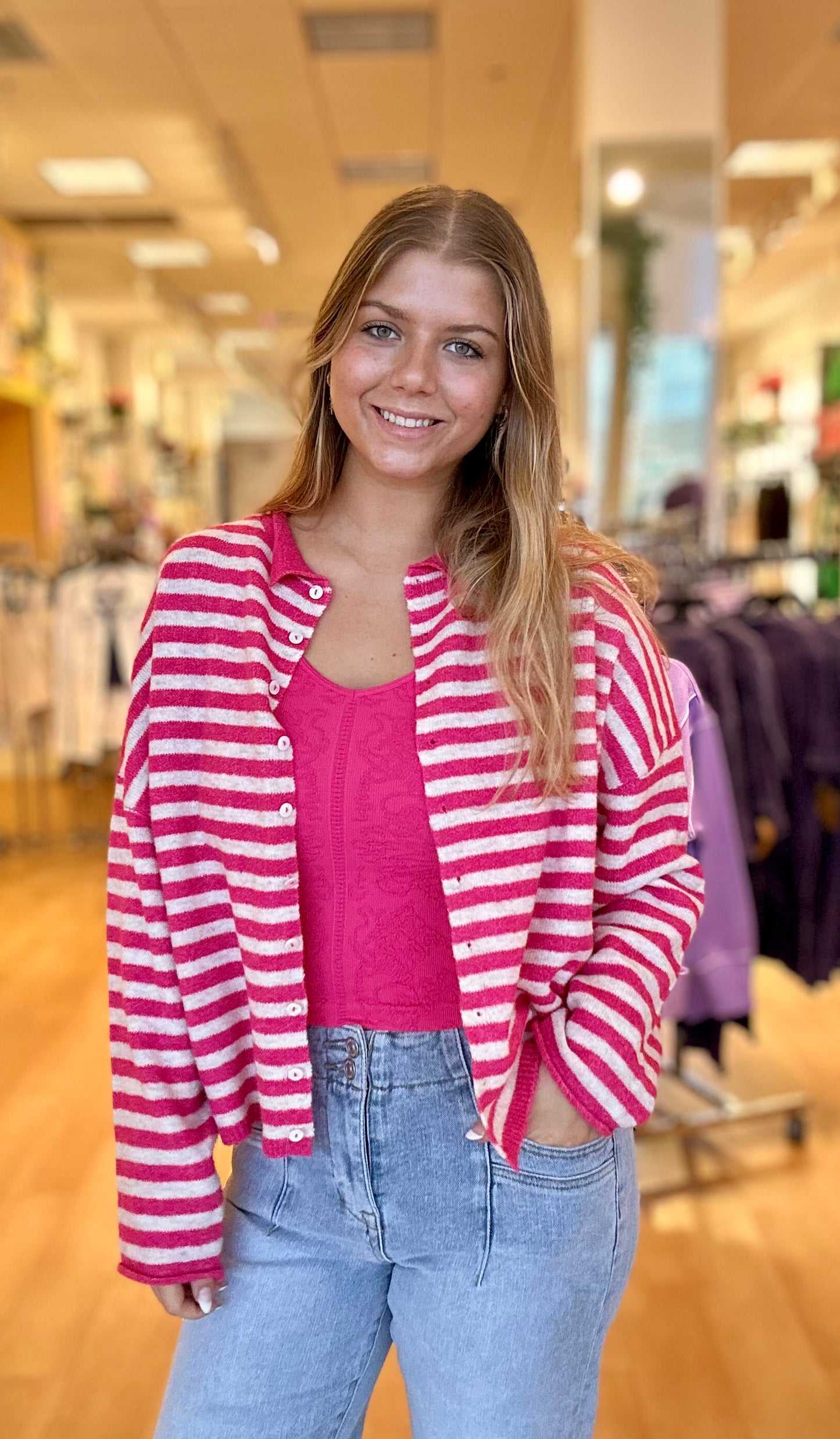 Varsity Stripe Cardigan