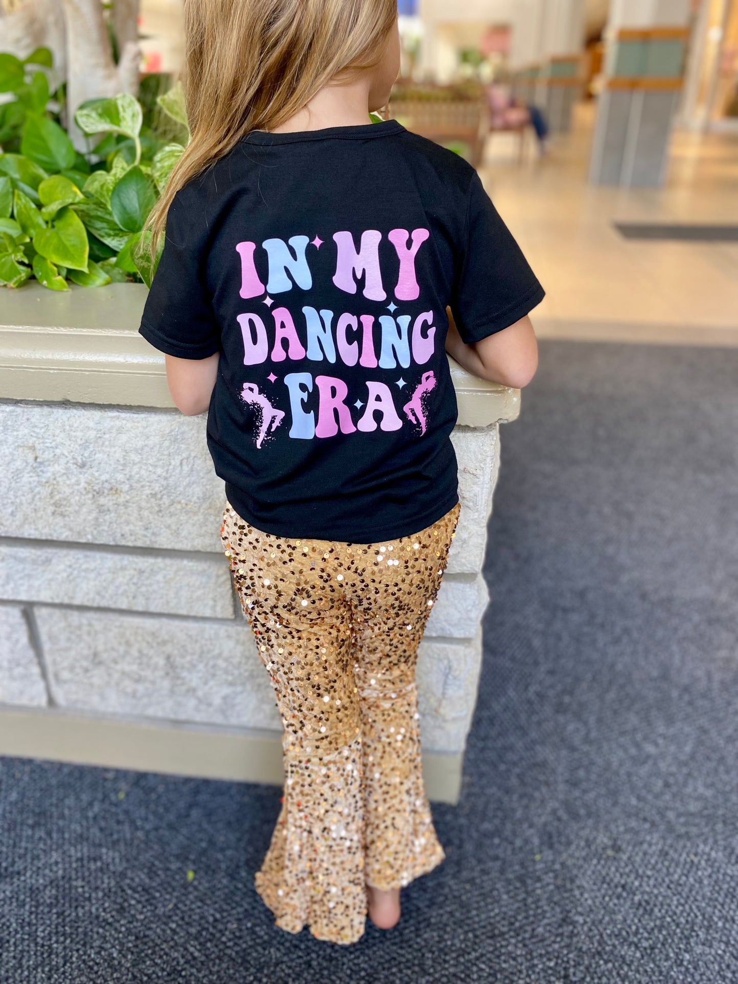 Girls Flare Sparkly Party Pants
