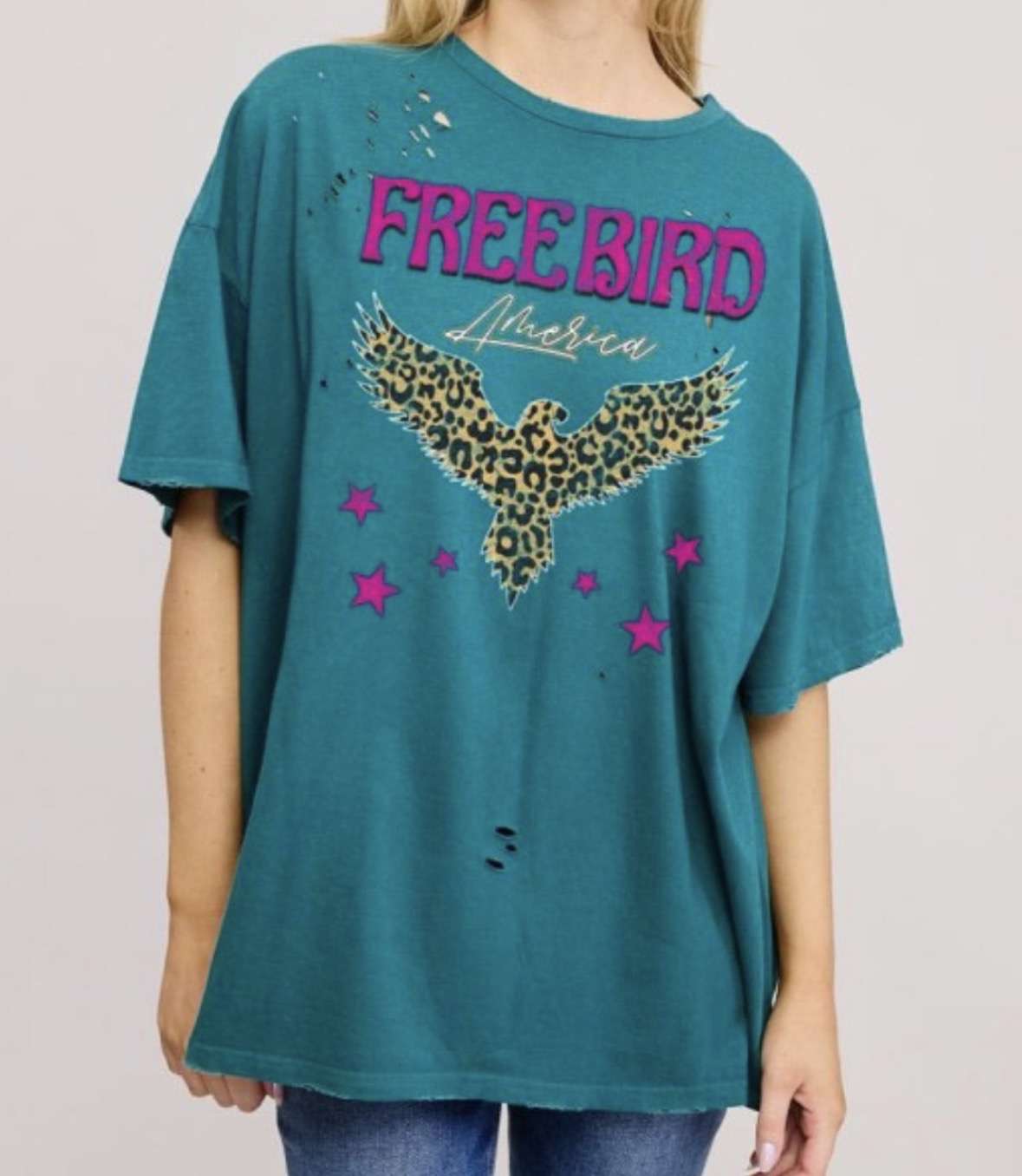 Liberty & Leopard Tee