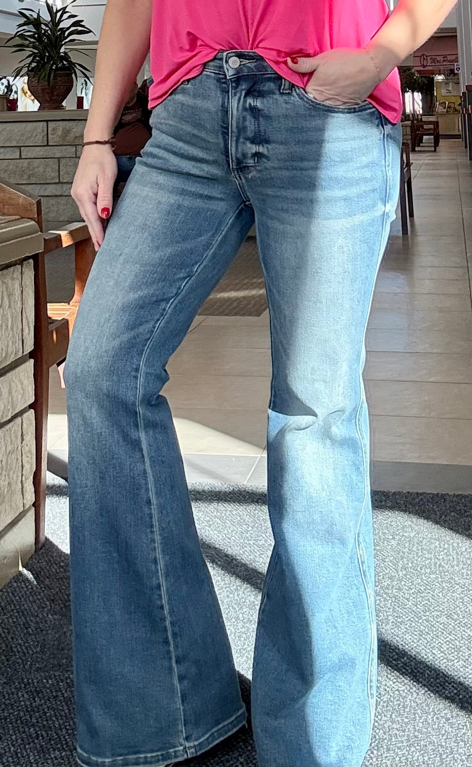 Judy Blue Tummy Control Vintage Wash Flare