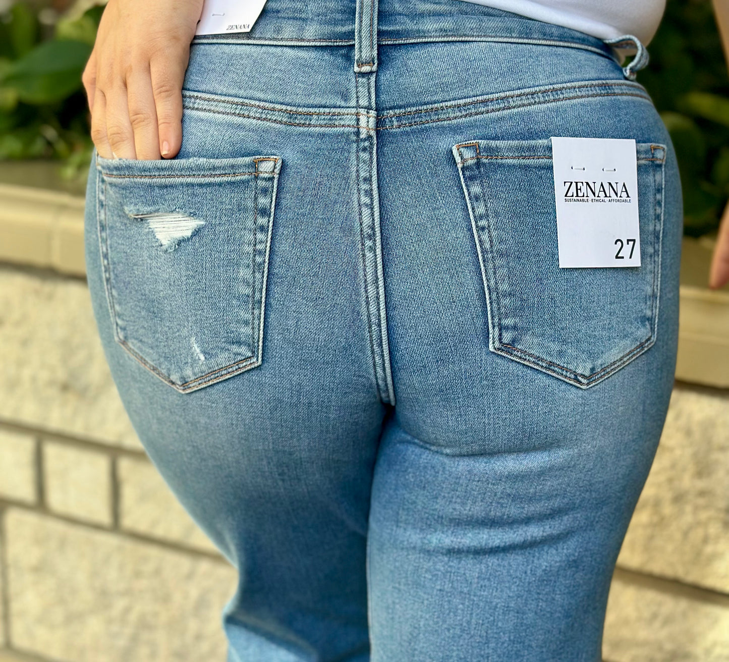 Zenana Wide Leg High Rise Jeans