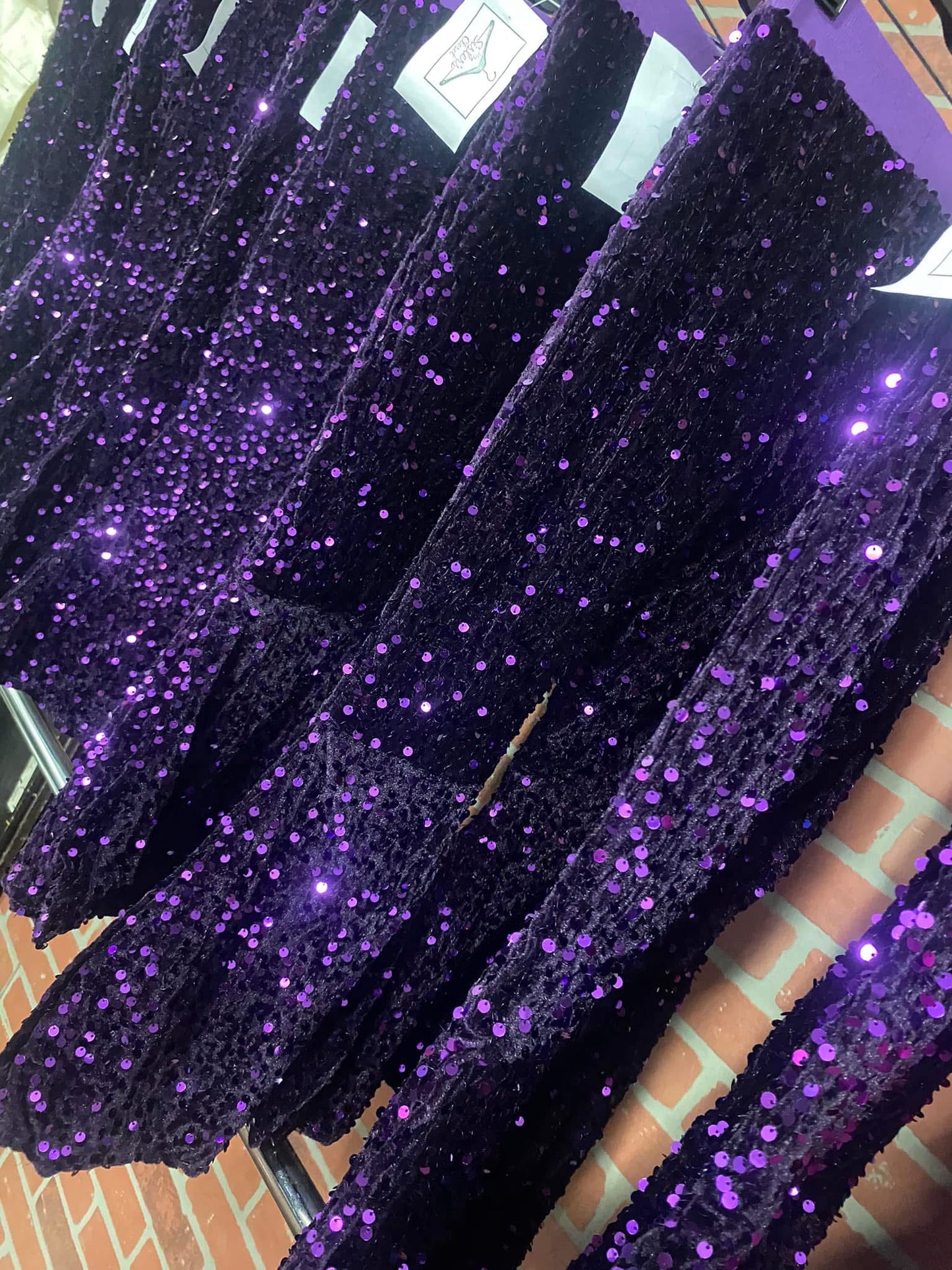 Girls Flare Sparkly Party Pants