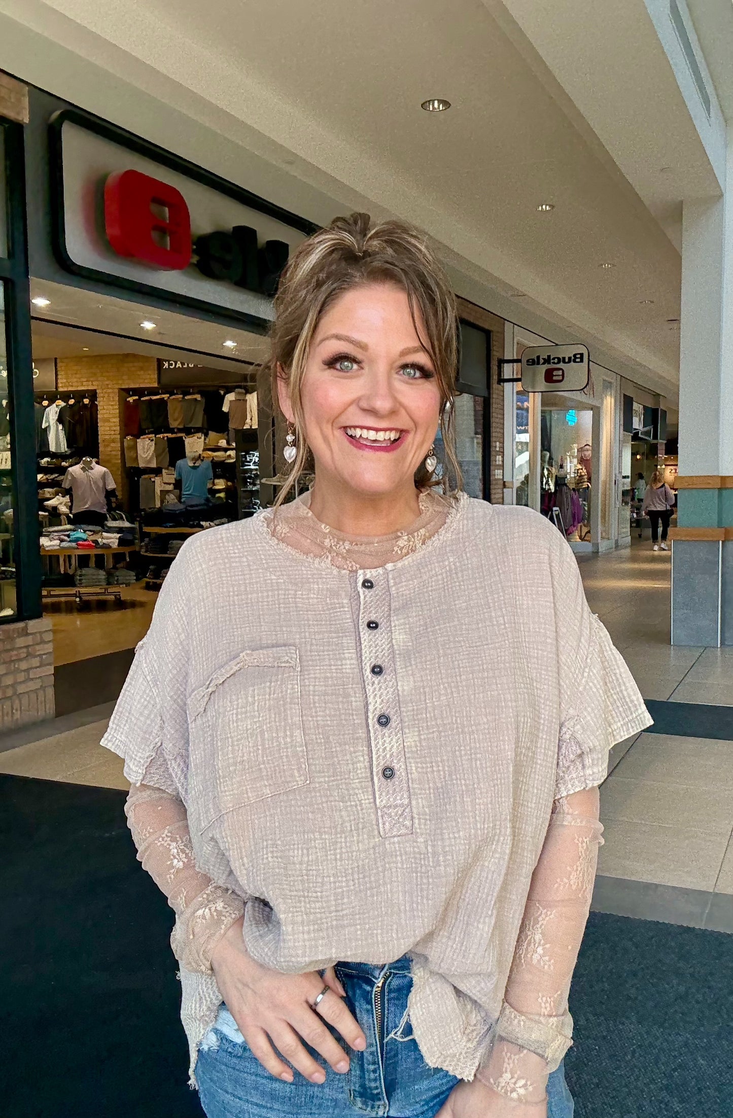 Sunwashed Cotton Gauze Top