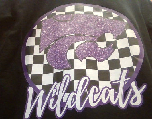 Wildcats Checkered Tee