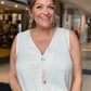 Boho Button Front Vest Top