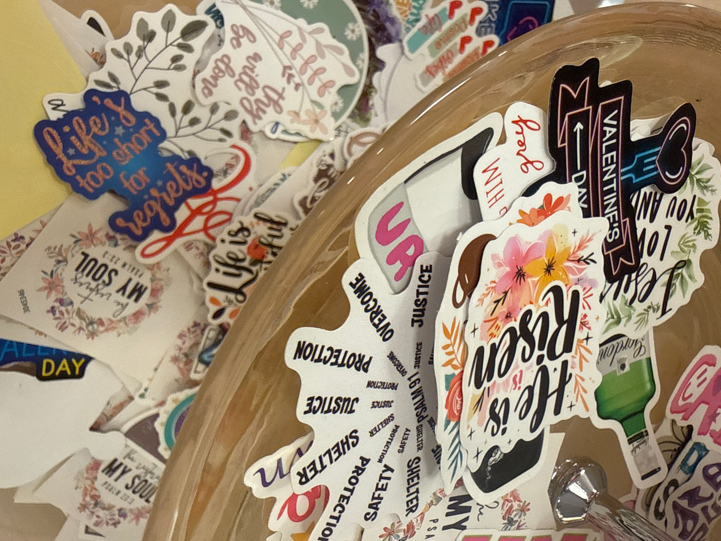 Assorted stickers