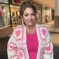 Crochet Heart Patch Cardigan
