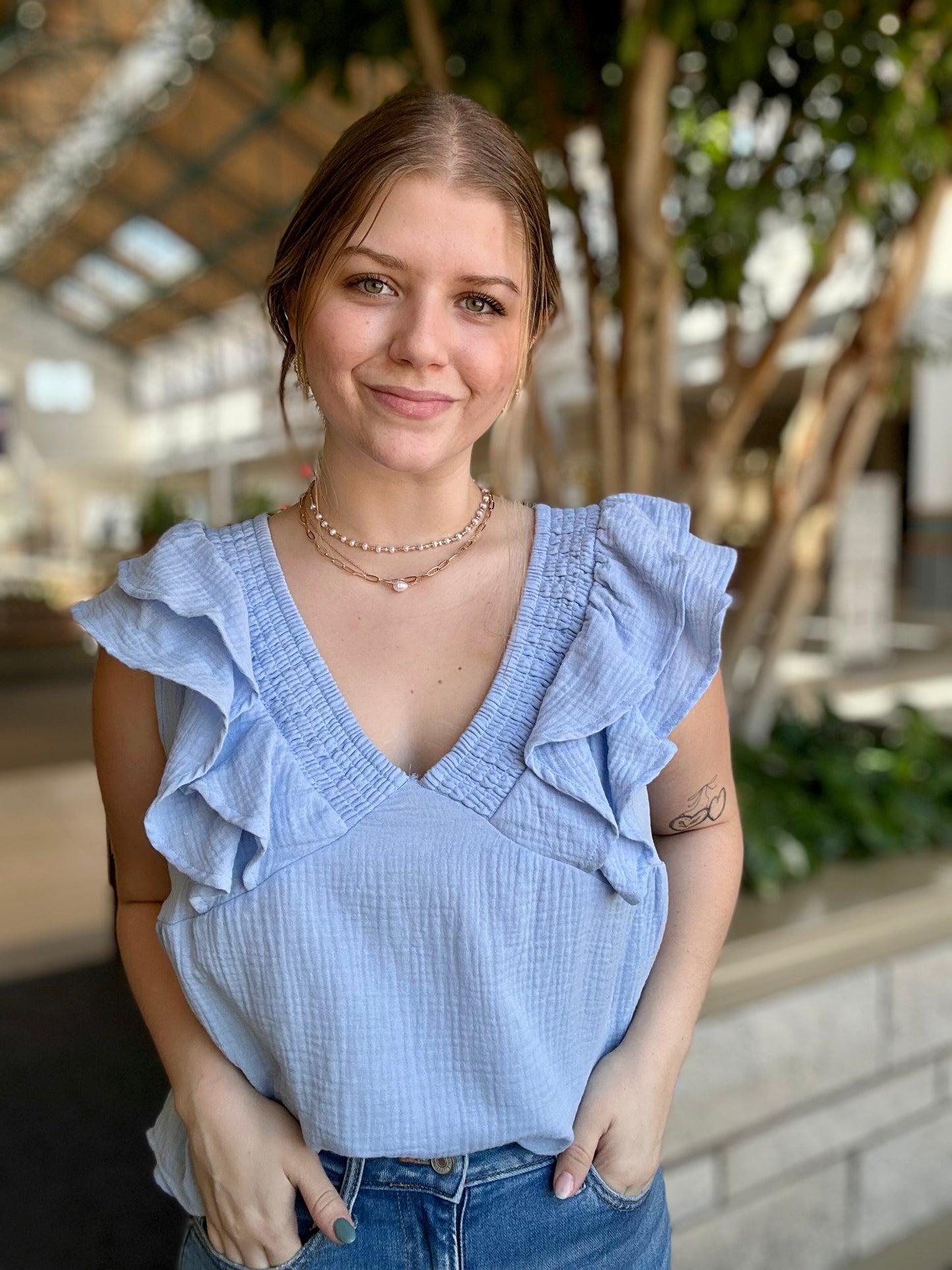 Sweet Meadow Smocked Top