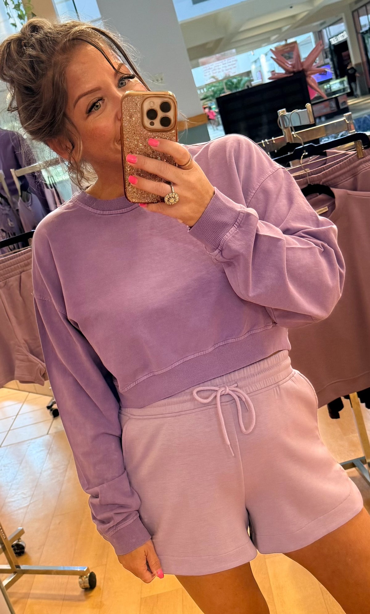 Casually Cute Cropped Crew