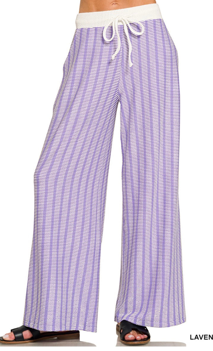Relaxed Stripe Knit Lounge Pants