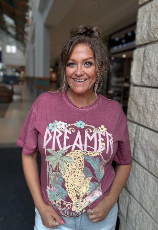 Dreaming in Leopard Graphic Top