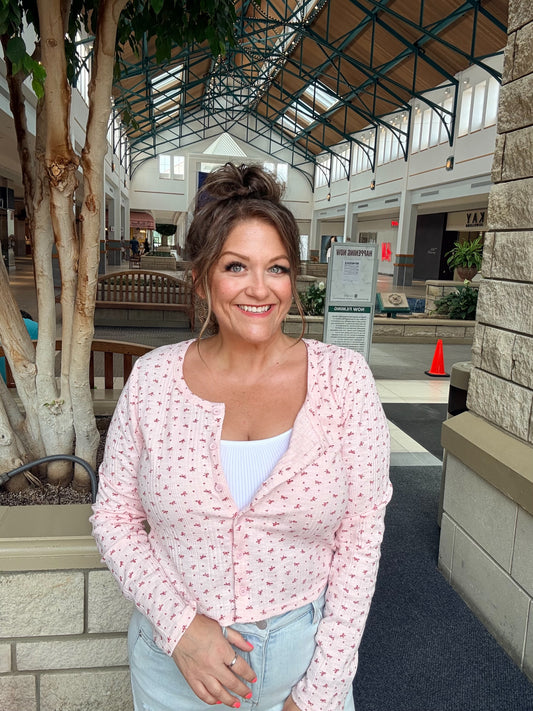 Floral Daydream Button Top