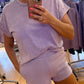 Fleece Elastic Waistband Dolphin Shorts