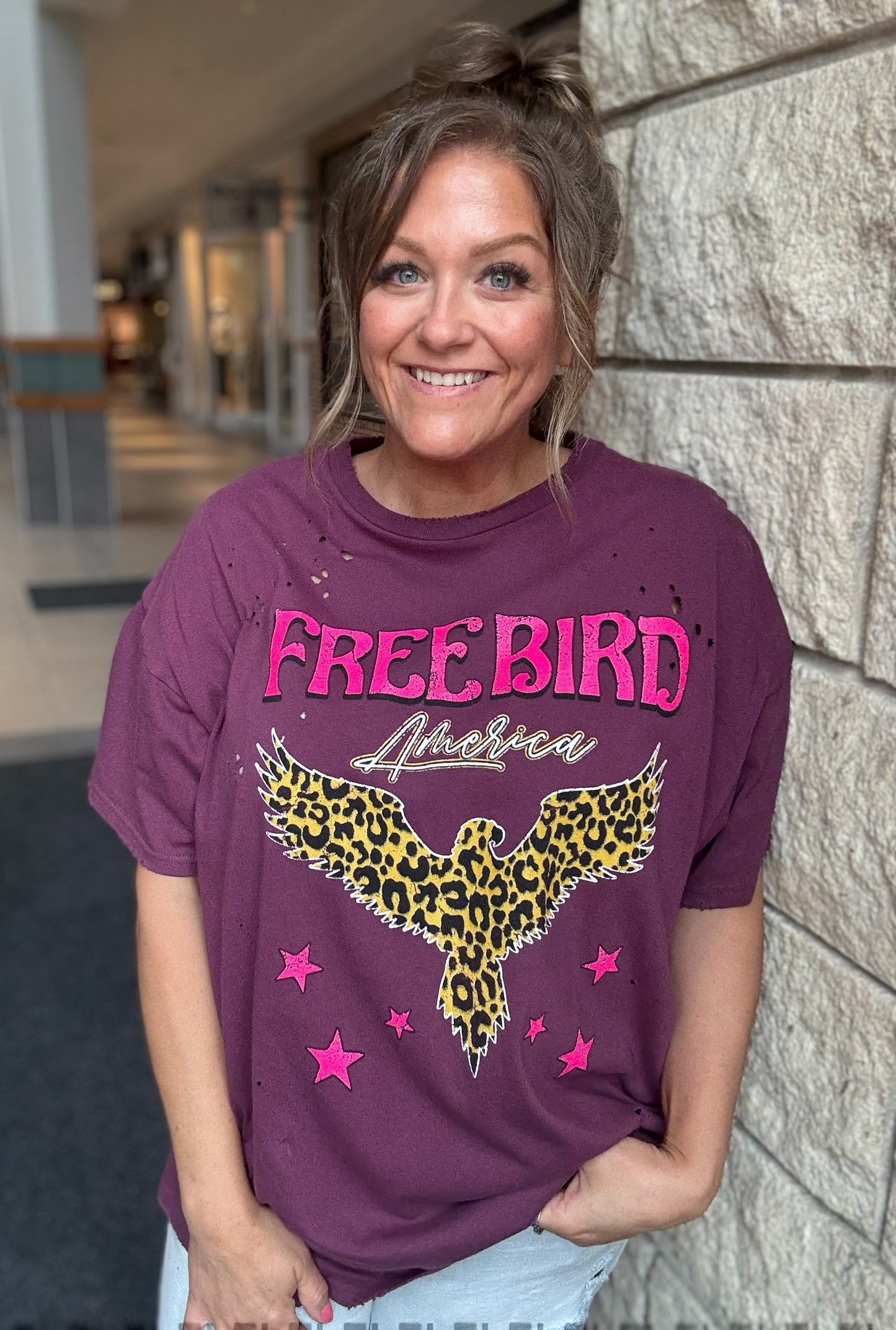 Liberty & Leopard Tee