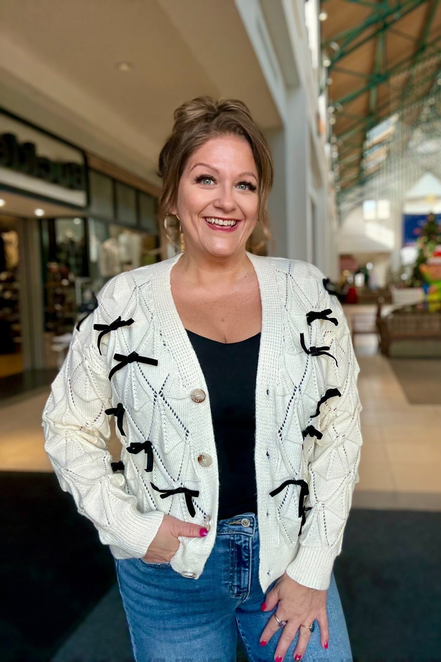 Bow Bella Knitted Cardigan