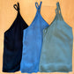 2 Layered Rayon Woven Cropped Cami
