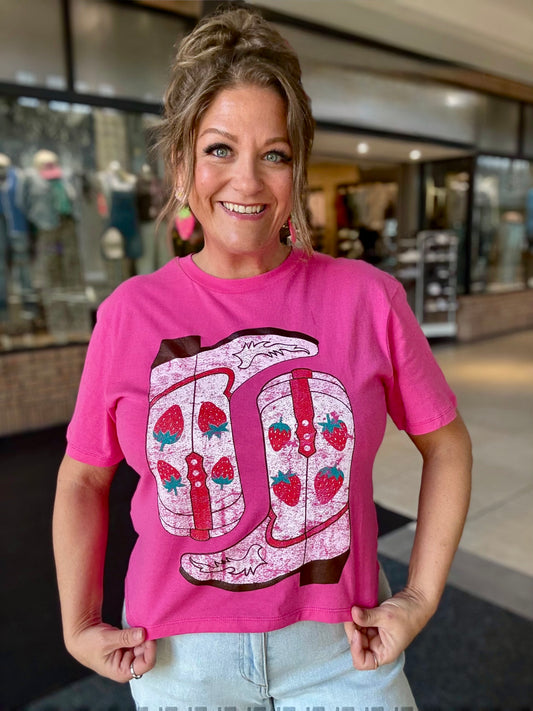 Berry Sweet Cowgirl Tee
