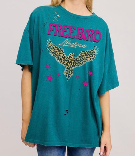 Liberty & Leopard Tee