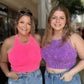 Washed ribbed seamless racerback crop top