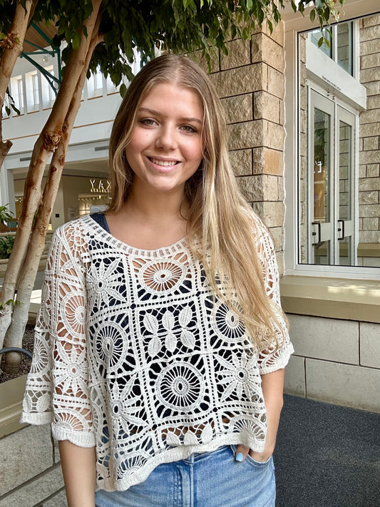 Prairie Sky Knit Top