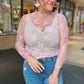 Sheer Lace Long Sleeve Top