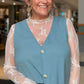 Boho Button Front Vest Top