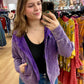 Acid Wash Three Button Zip Upp
