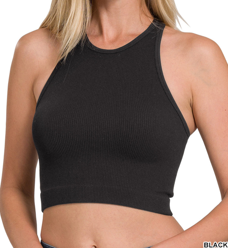 Royalty Ribbed Crop Tank