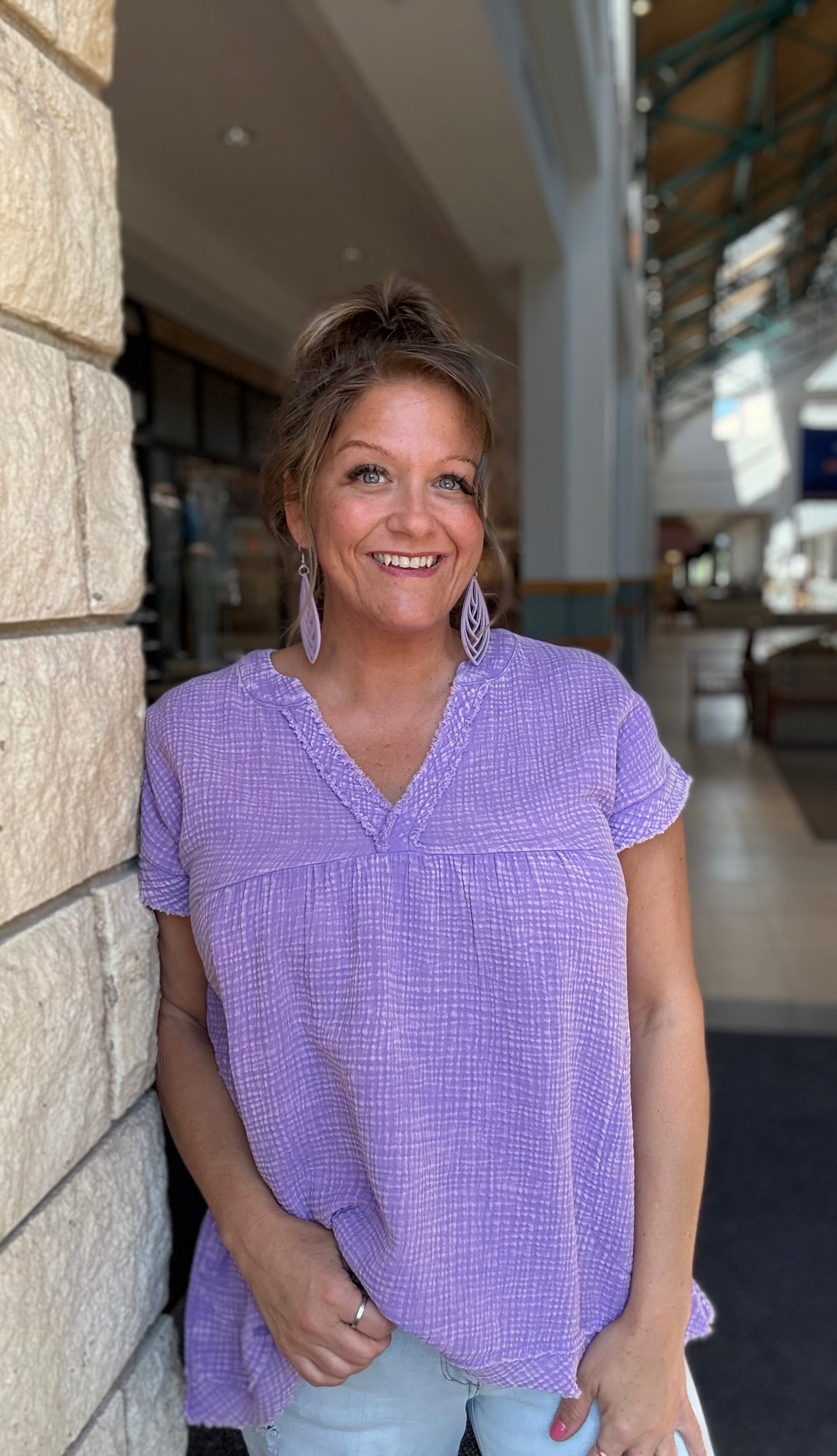 Sunwashed Gauze Tee