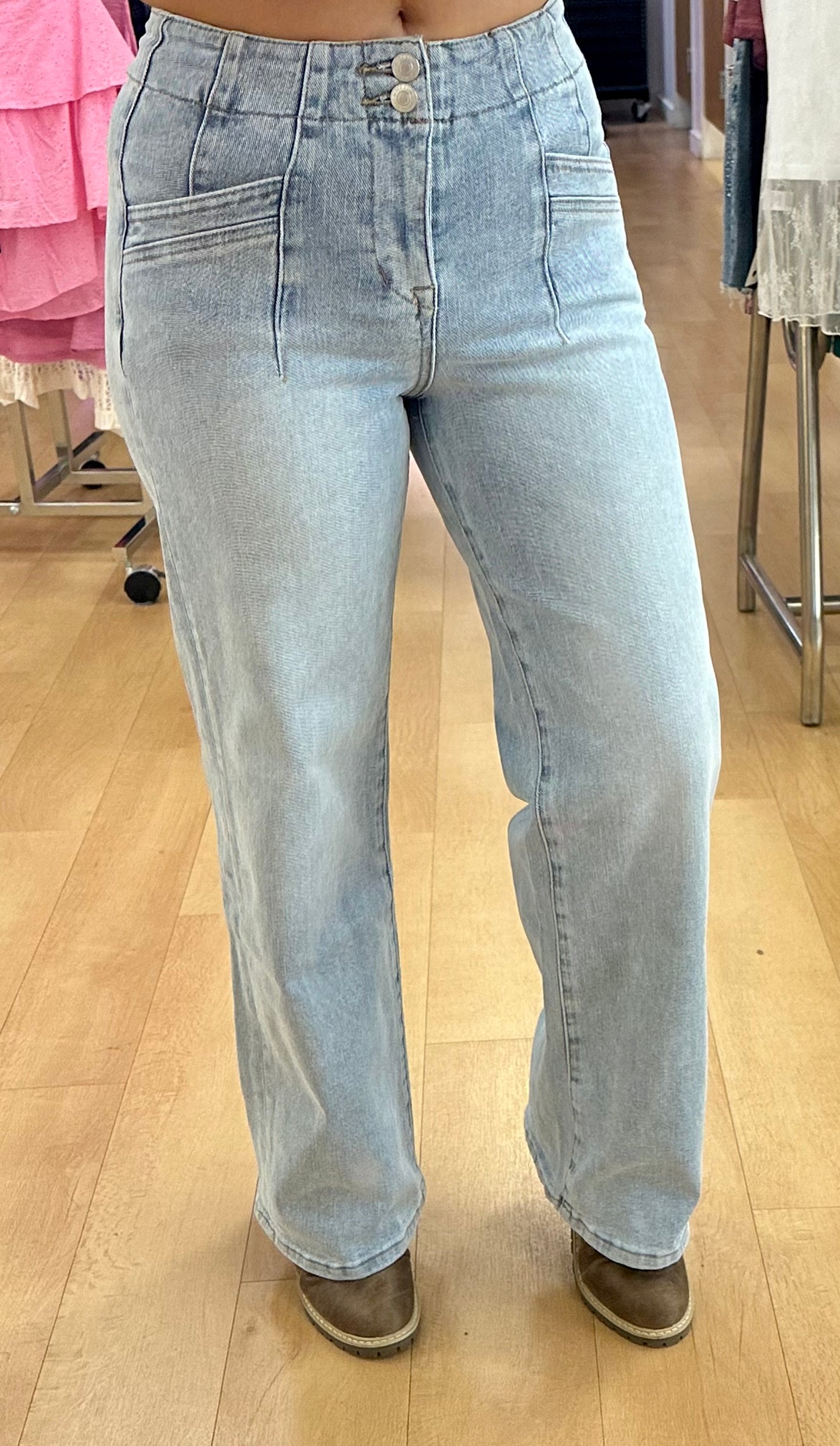 Washed Away Wide Leg Jeans