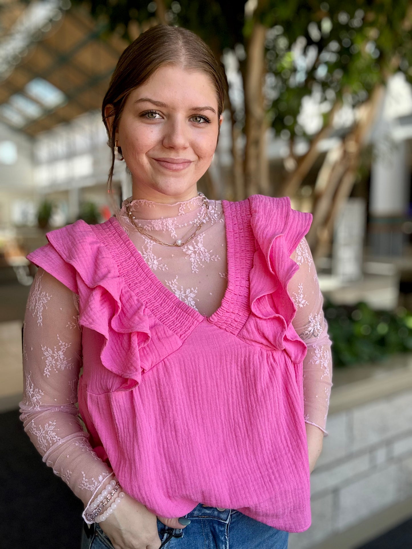 Sweet Meadow Smocked Top