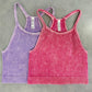 Washed ribbed seamless cropped cami top