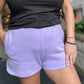 Fleece Elastic Waistband Dolphin Shorts
