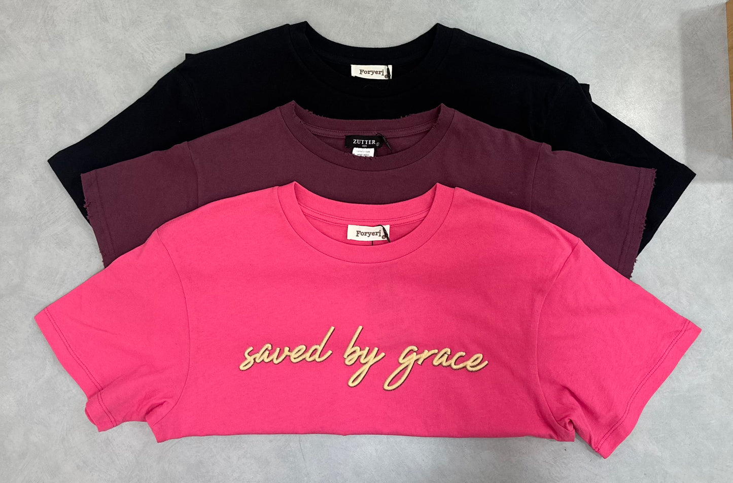 Saved By Grace Graphic Top