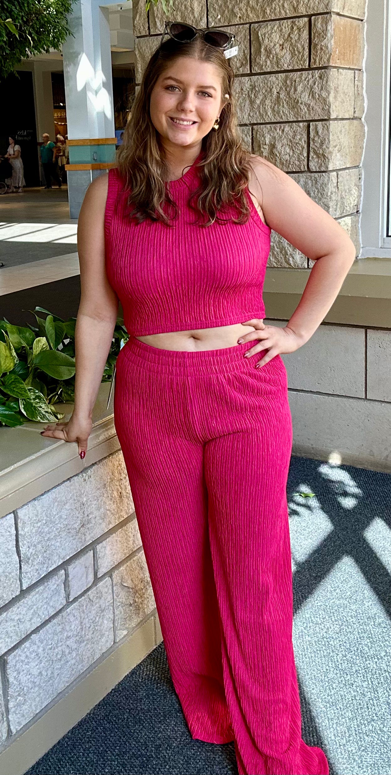 Comfy Cropped Top w/ Pants set