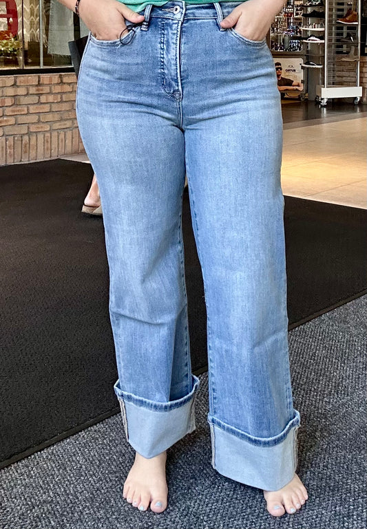 SUPER HIGH WIDE LEG - TUMMY TUCK//MICA