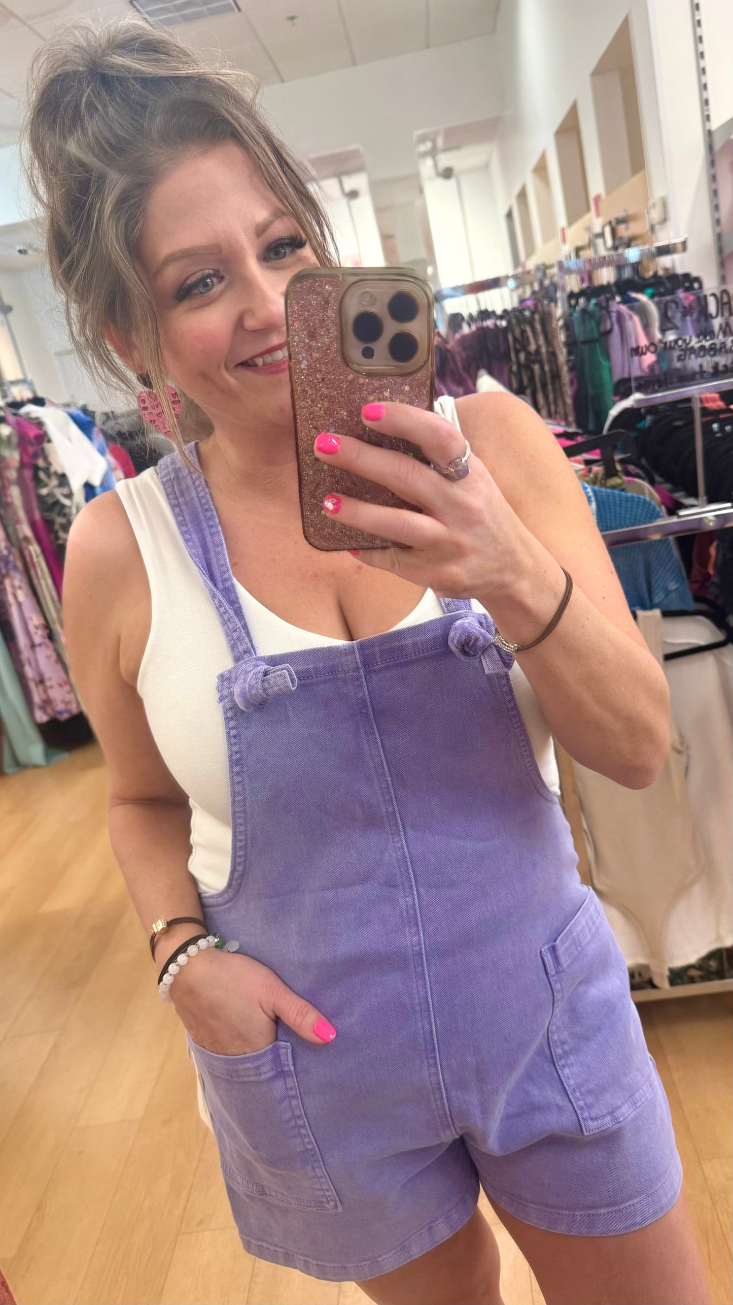 Pretty in Lavender Overalls