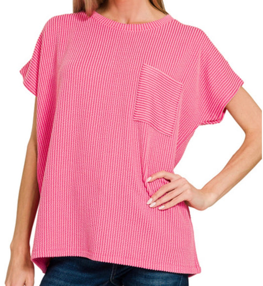 Sunday Stroll Ribbed Top