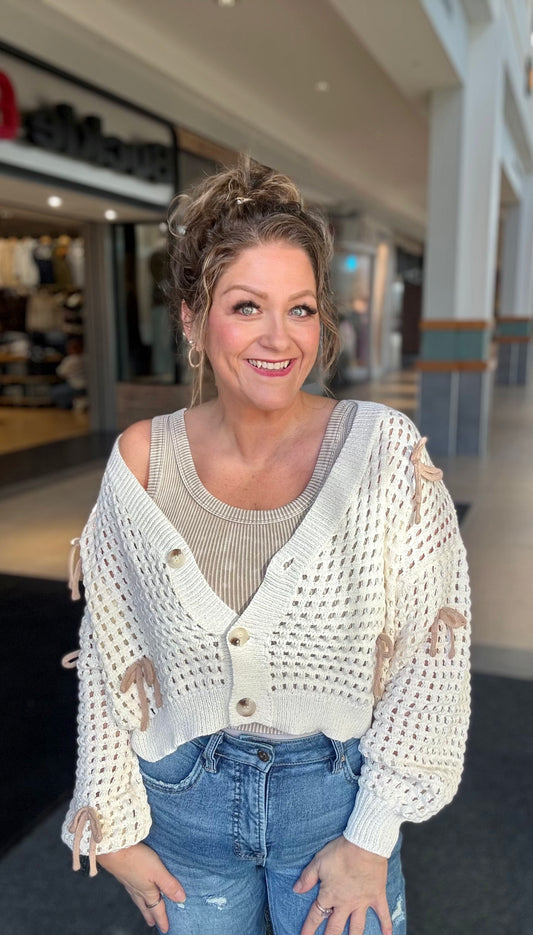 Sugar Bow Mesh Cardi