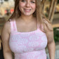 Two Tone Floral Seamless Tank Top