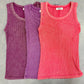 Washed Ribbed Scoop Neck Tank Top