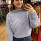 Cozy periwinkle knitted sweater