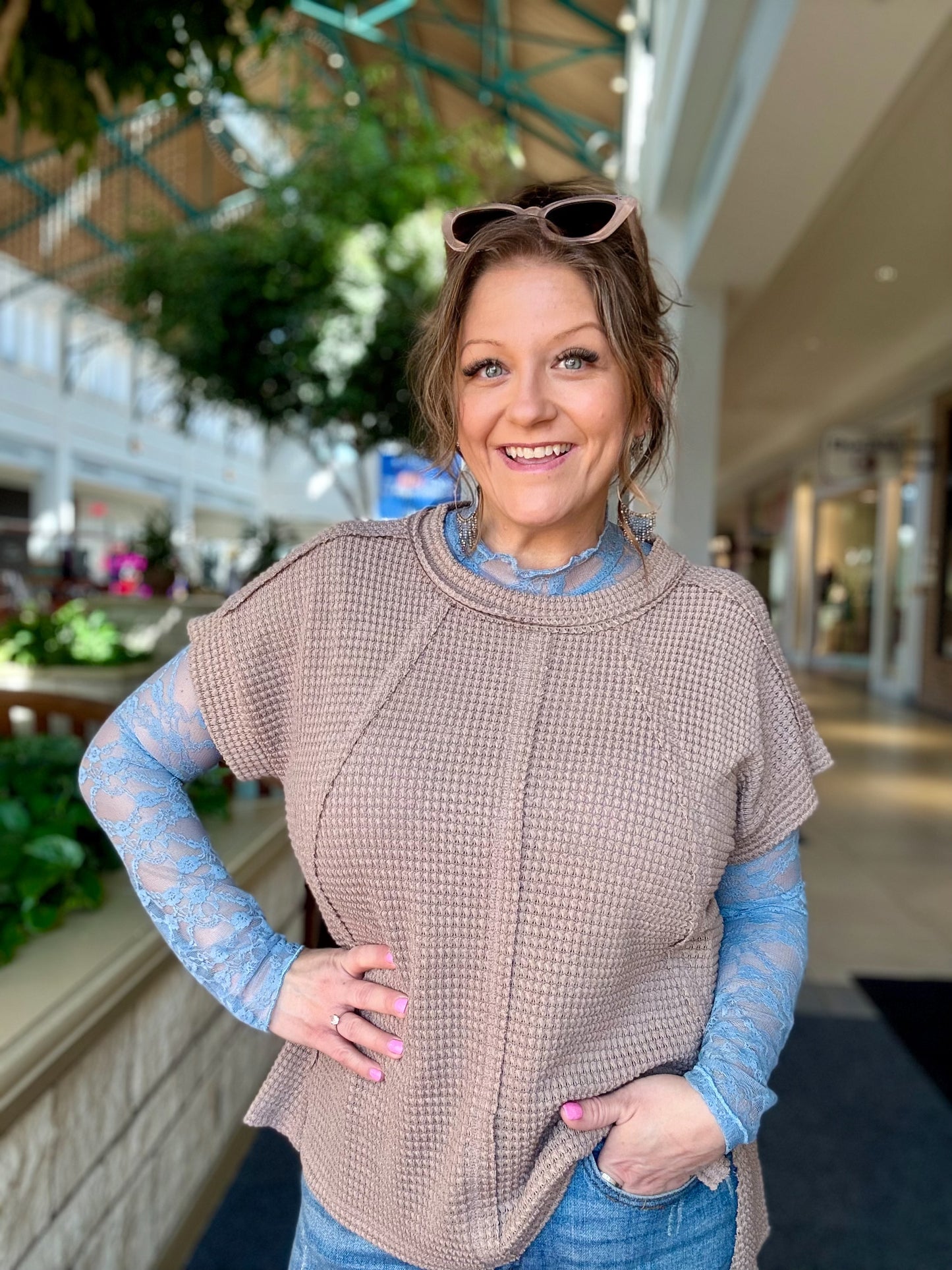 Round Neck Knitted T-Shirt